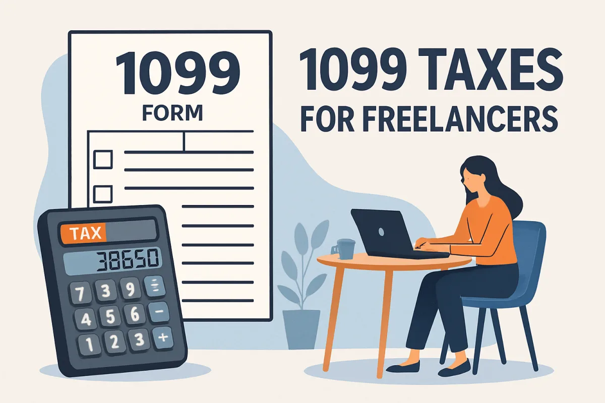 1099 taxes for freelancers illustration
