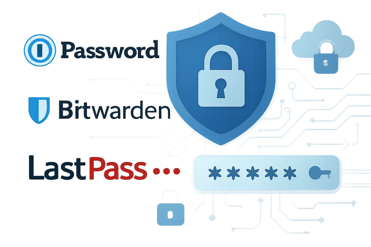 Comparison of 1Password, Bitwarden, and LastPass password managers