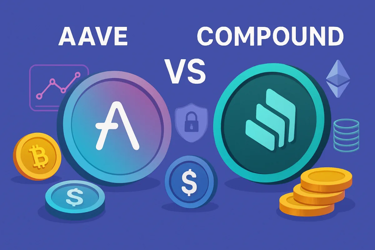 Aave vs Compound comparison in DeFi