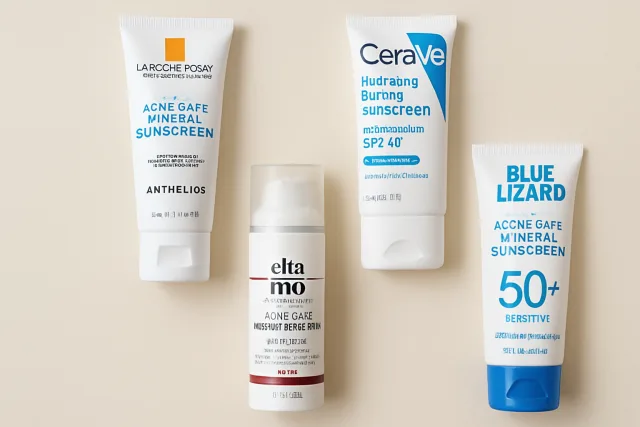 Acne Safe Mineral Sunscreen selection