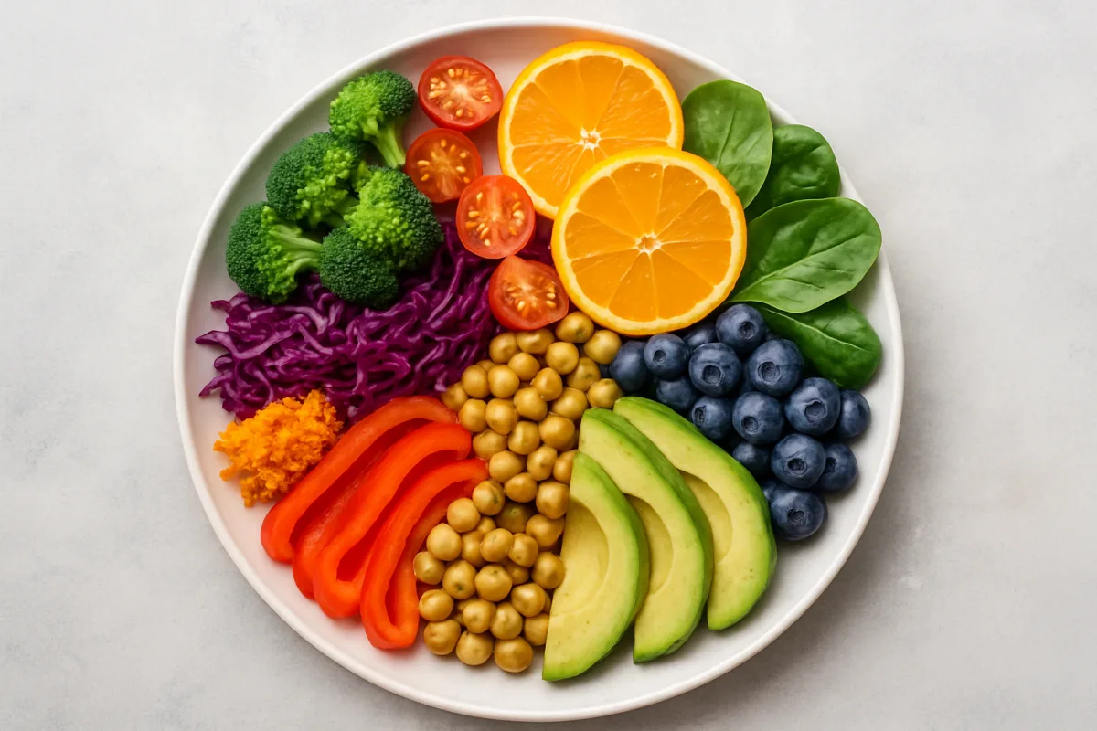 Colorful fruits and vegetables for an anti-inflammatory diet