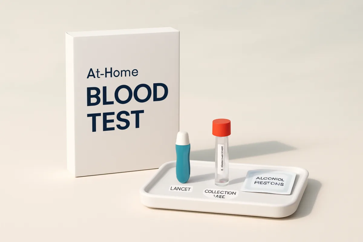 At-home blood testing kits for health monitoring