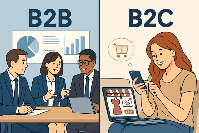 B2B Marketing vs B2C Marketing comparison