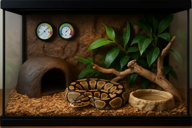 Ball Python Care Habitat Setup
