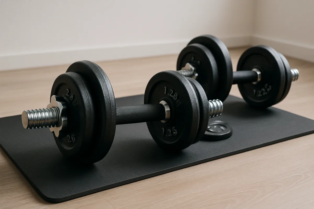 Adjustable dumbbells for home workouts