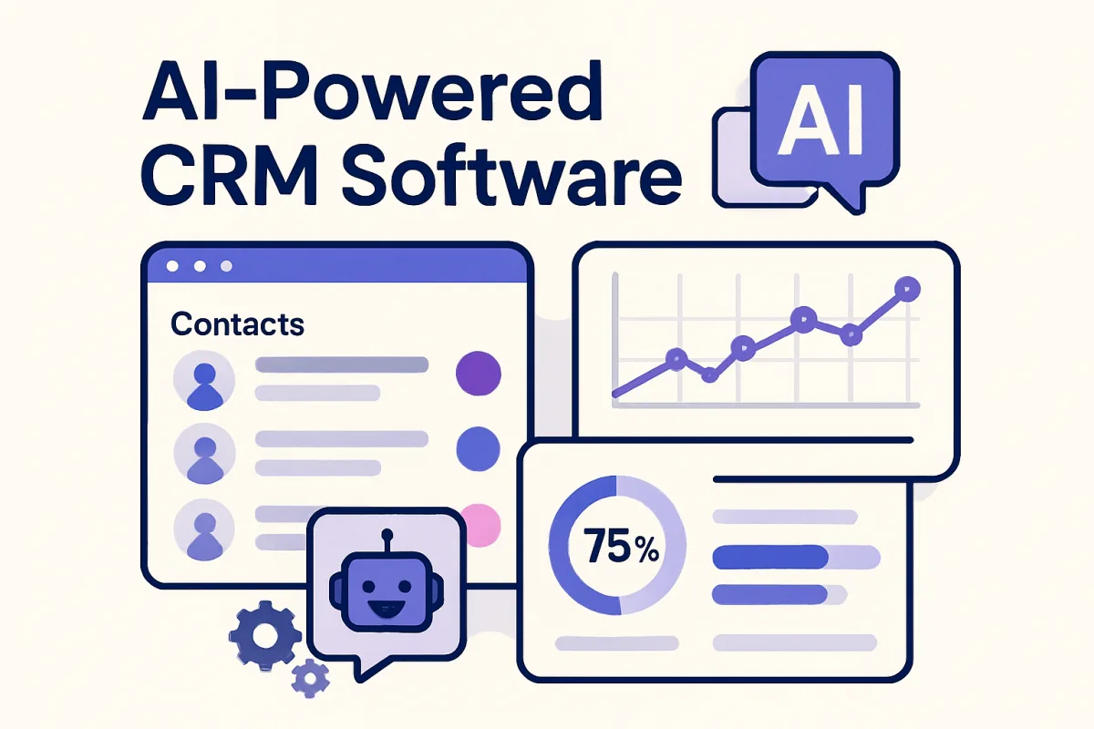 AI Powered CRM Software interfaces