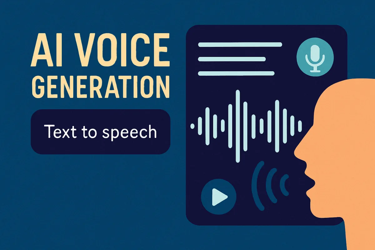 AI Voice Generators technology illustration