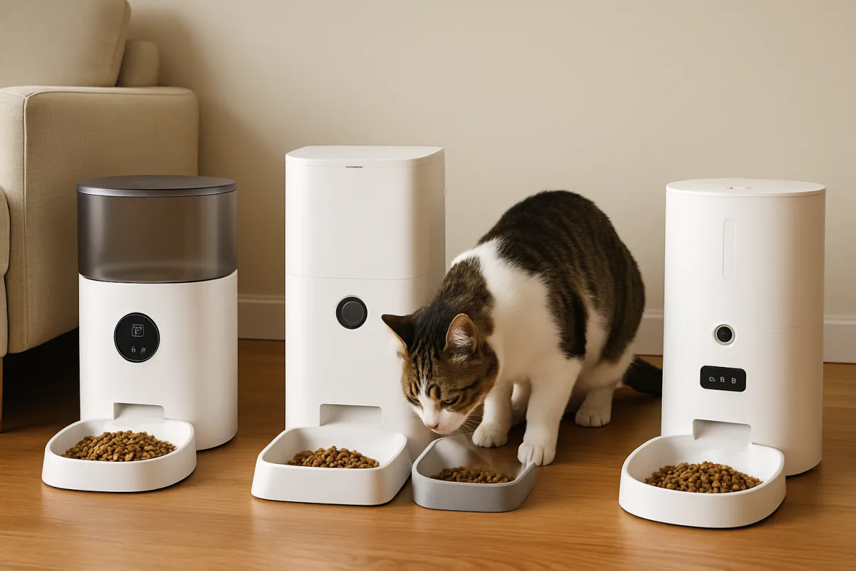 Automatic cat feeders for pets
