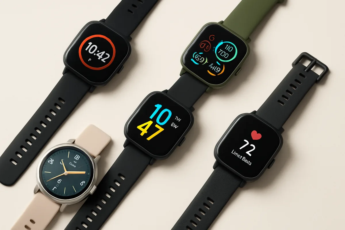 Best budget smartwatches displayed on a clean background