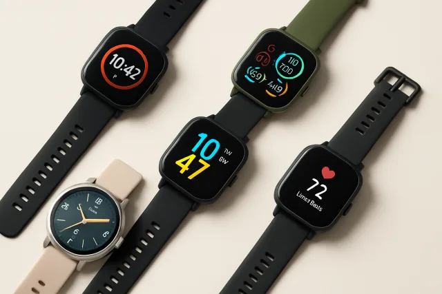 Best budget smartwatches displayed on a clean background