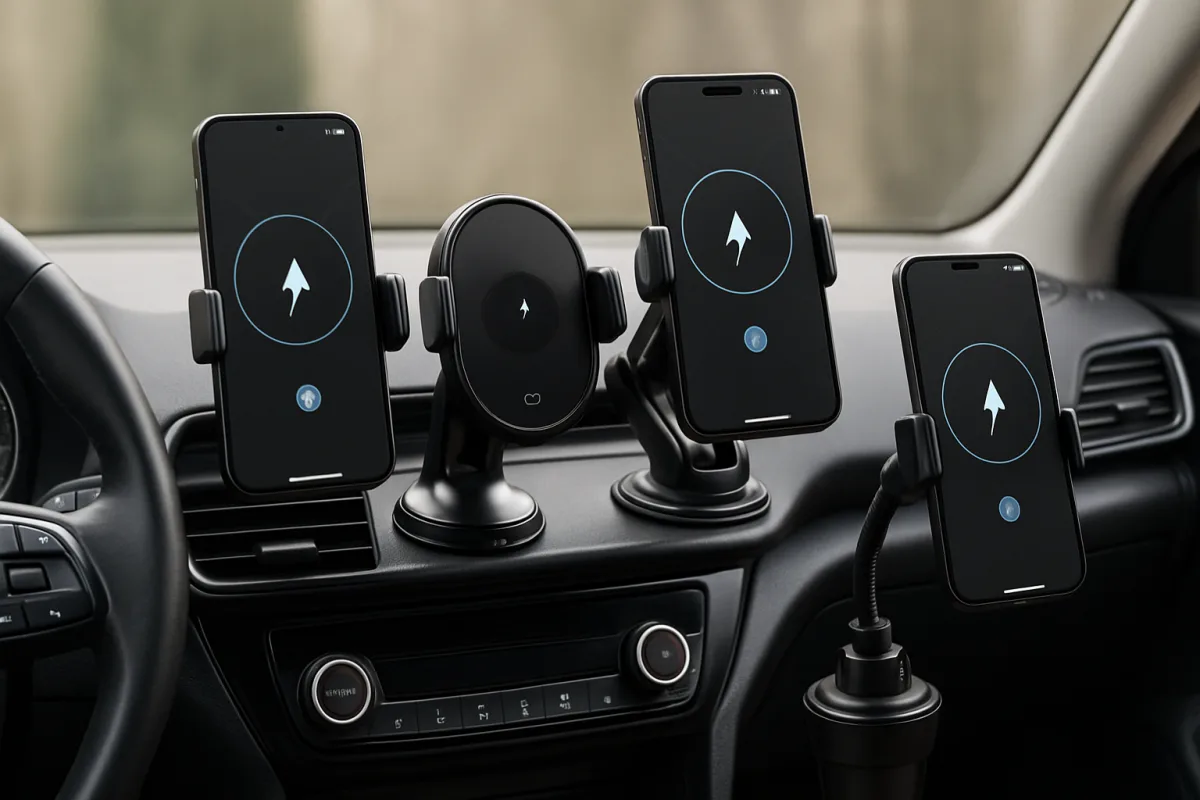 Best car phone mounts displayed in a vehicle