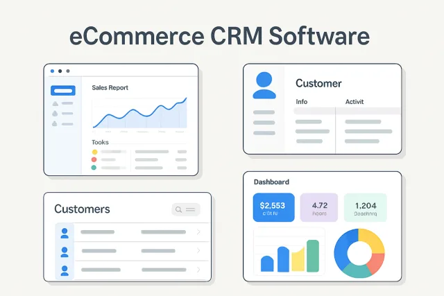 Ecommerce CRM Software interfaces