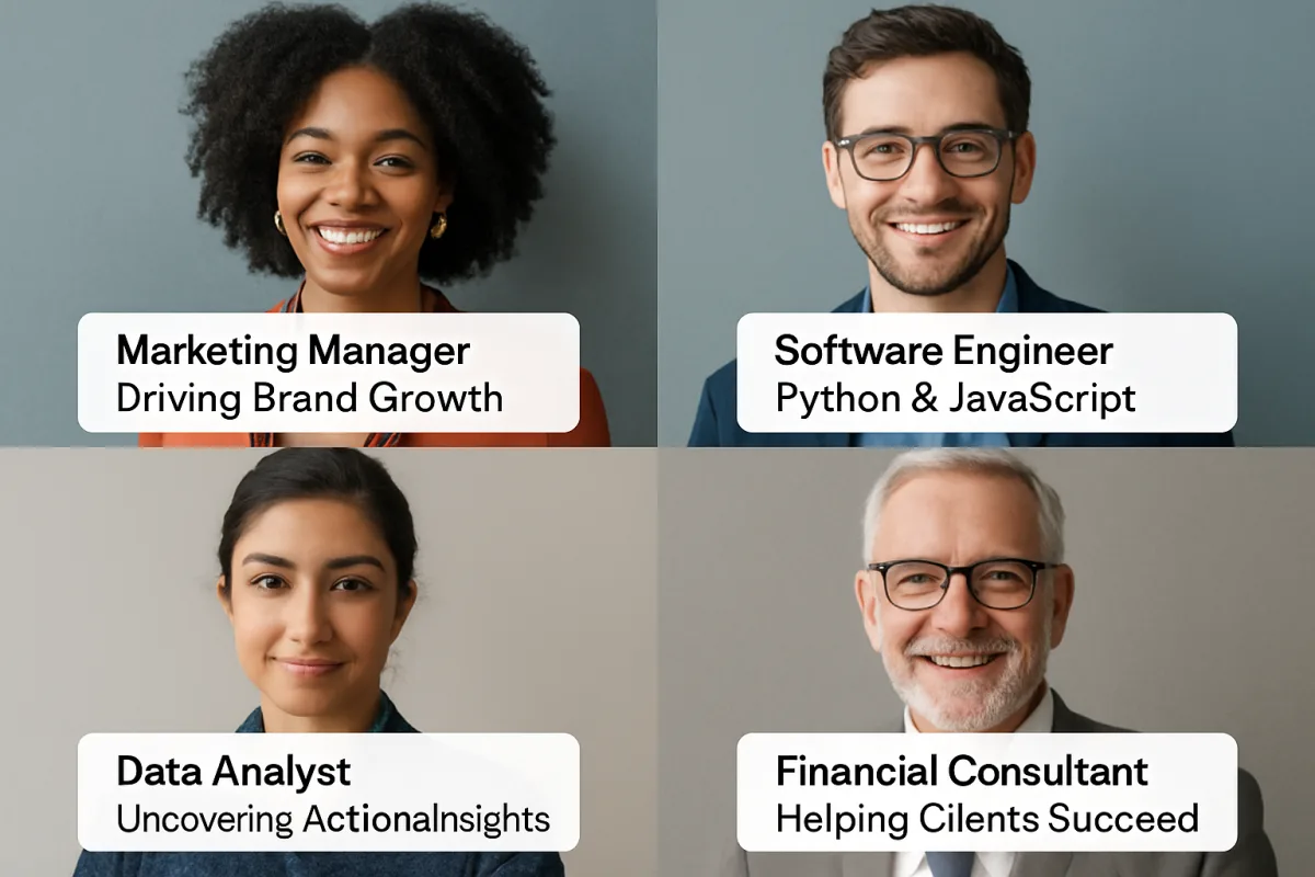 LinkedIn headline examples for professionals