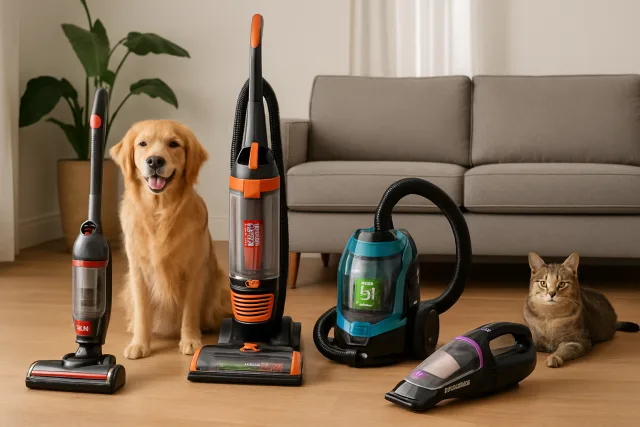 Best pet hair vacuums in a home setting