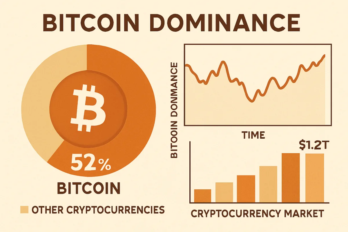 Bitcoin dominance in the cryptocurrency market