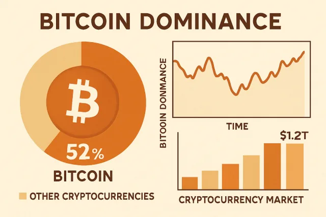 Bitcoin dominance in the cryptocurrency market
