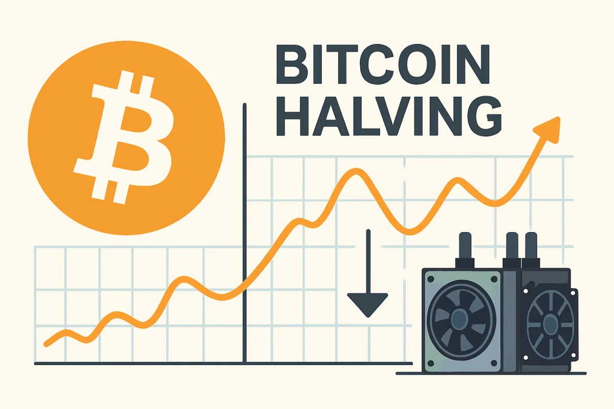 Bitcoin Halving concept illustration