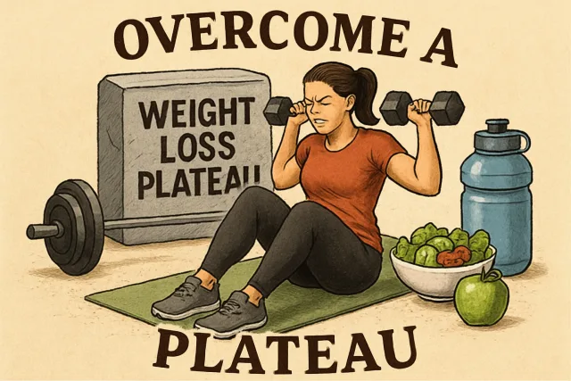 Breaking weight loss plateaus through fitness and healthy eating