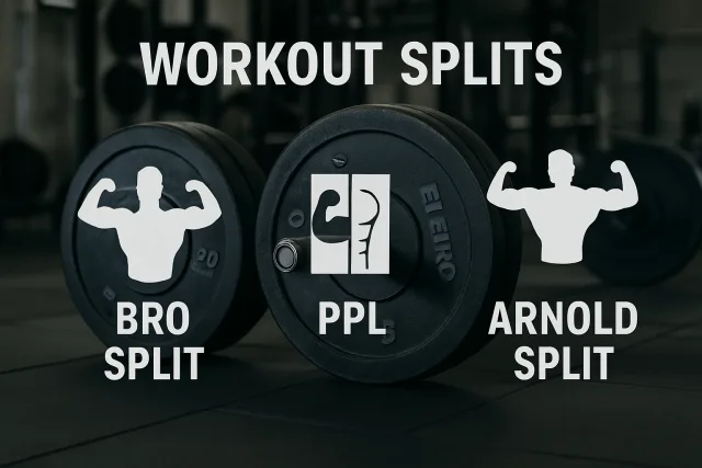 Bro Split vs PPL vs Arnold Split workout comparison