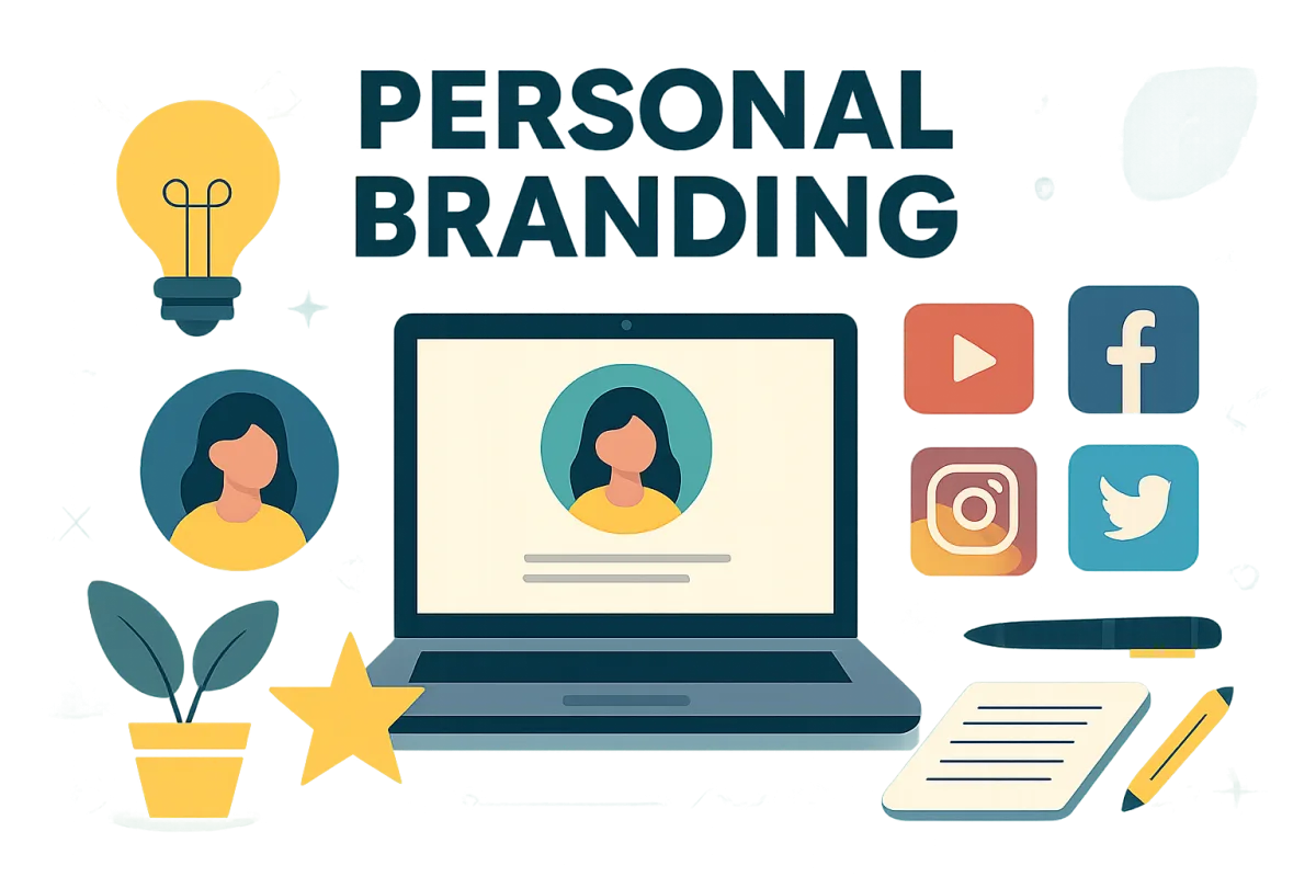 Build a personal brand guide illustration
