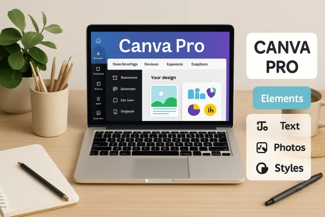 Canva Pro design workspace