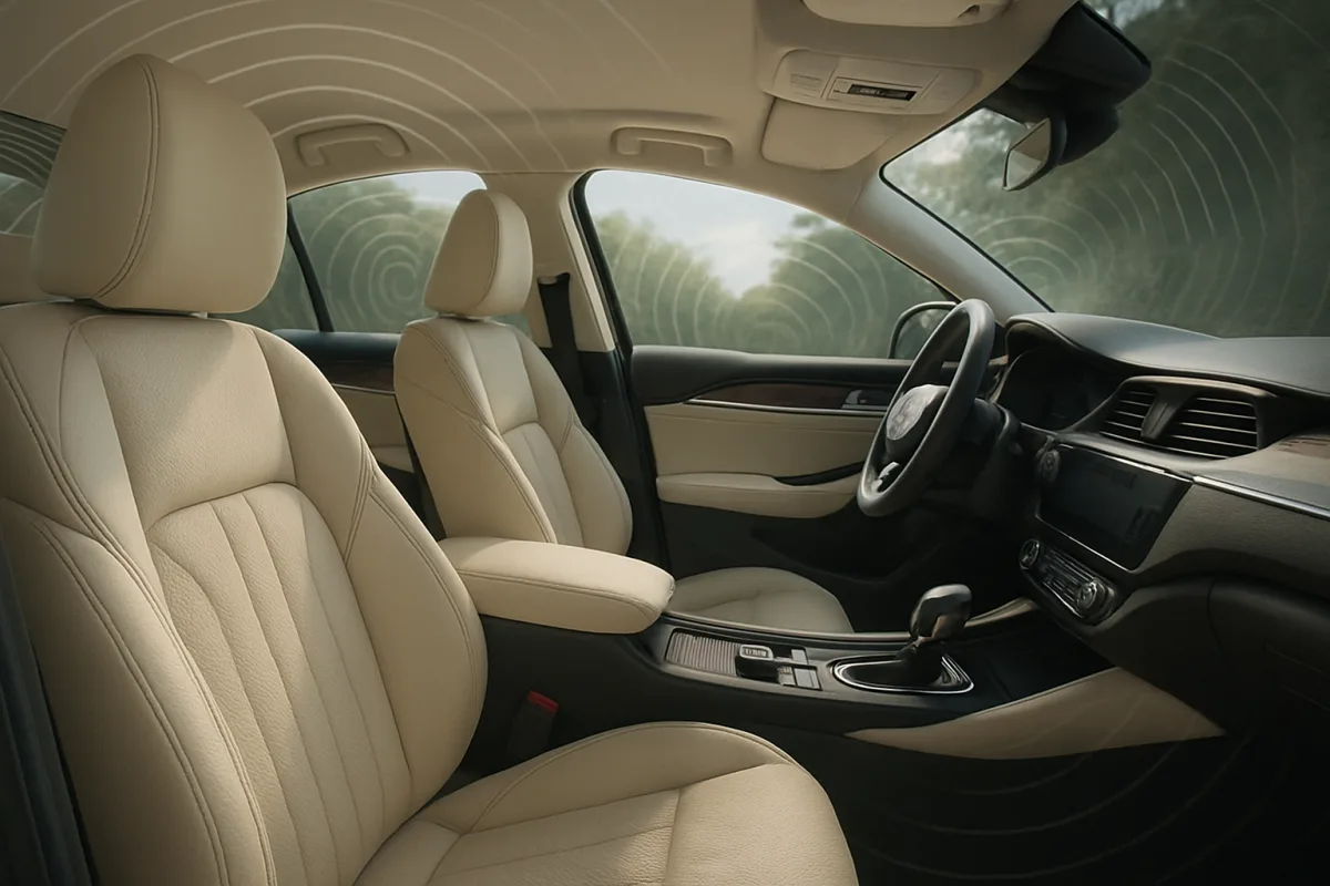 Quietest car cabin interior