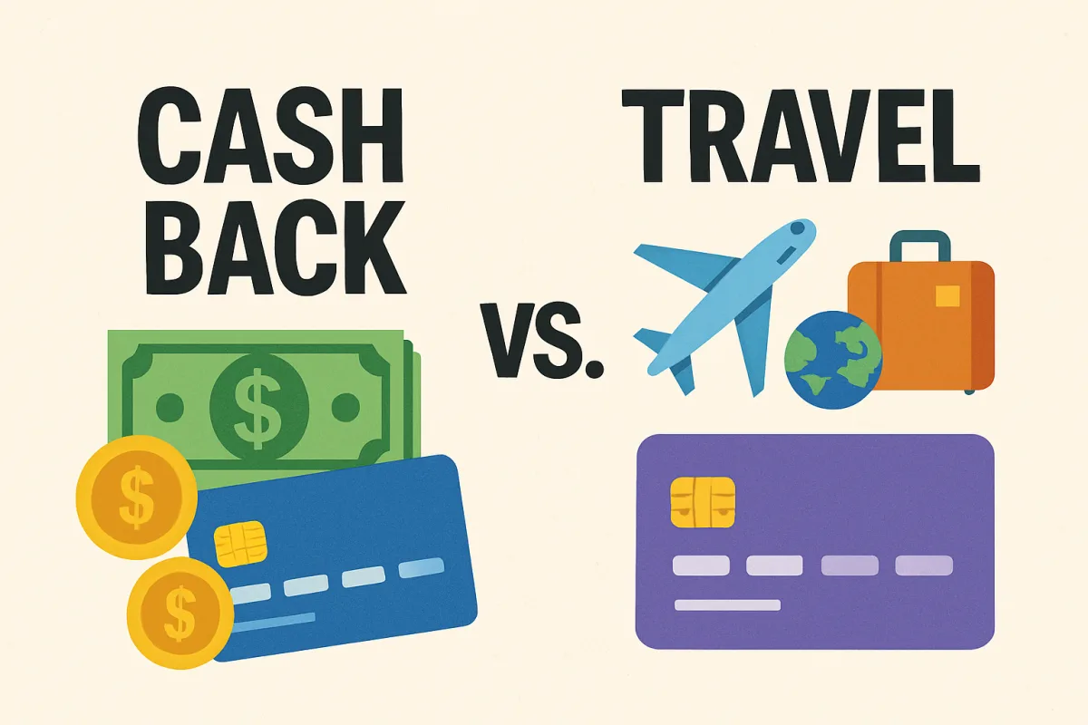 Cash Back vs Travel Credit Cards comparison