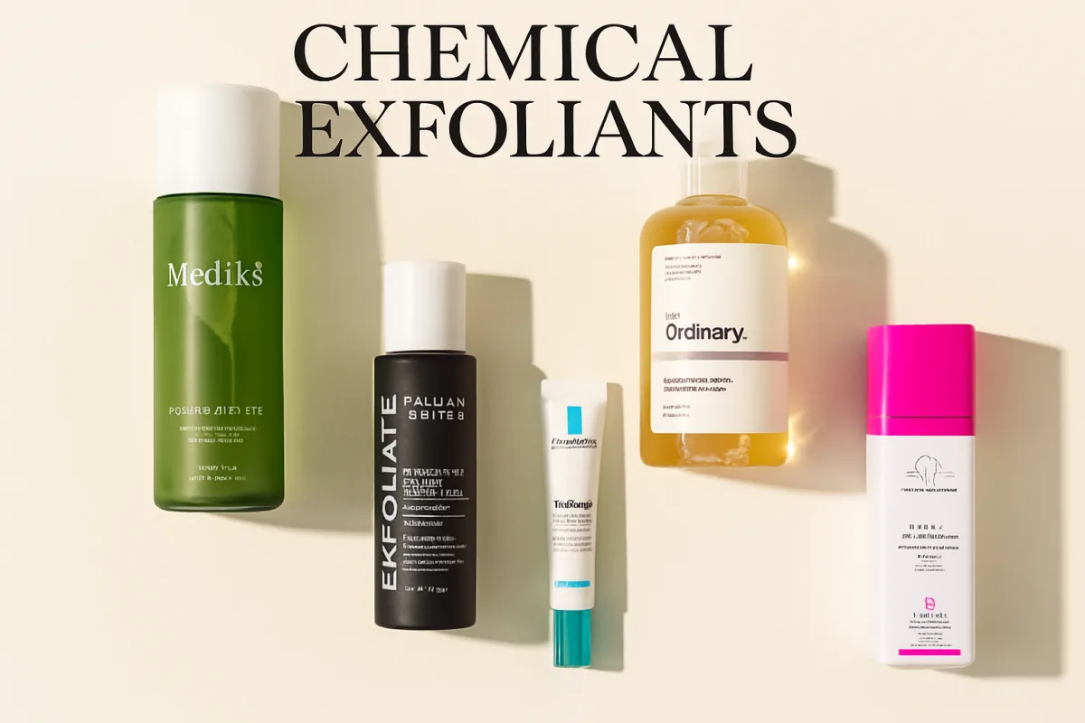 Chemical exfoliants in skincare