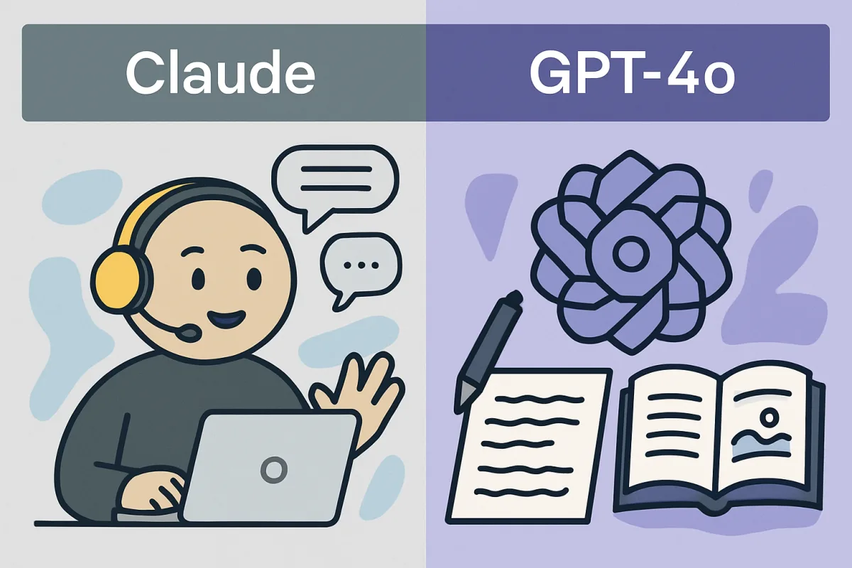 Comparison of Claude and GPT-4o AI models