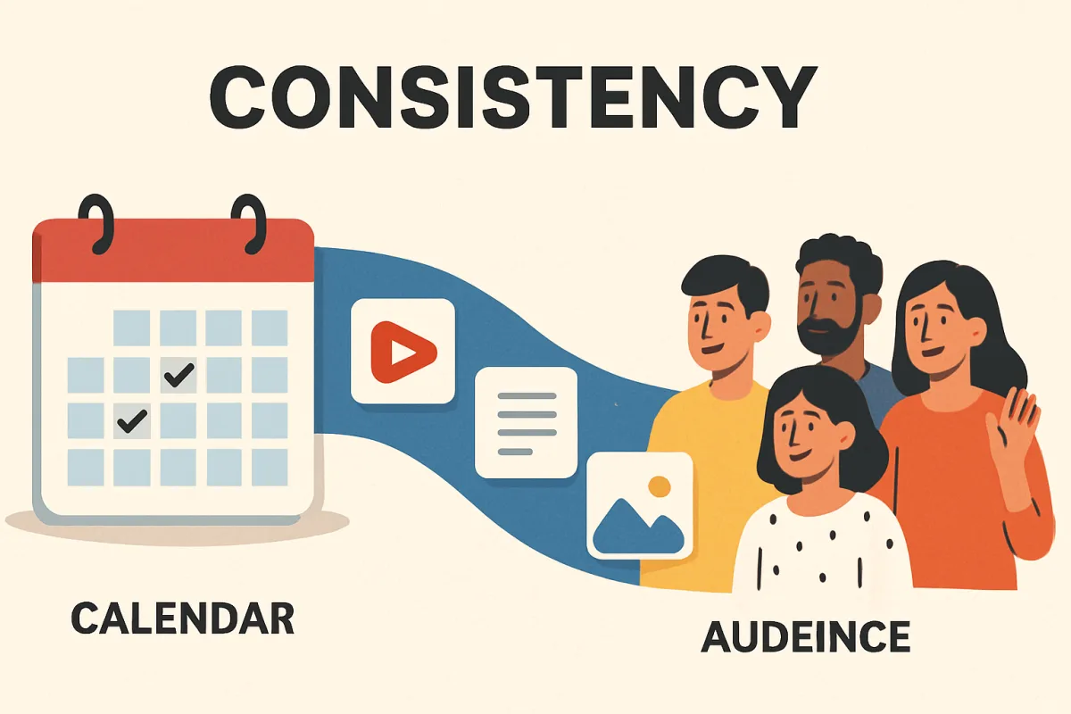 Consistency in content creation strategy