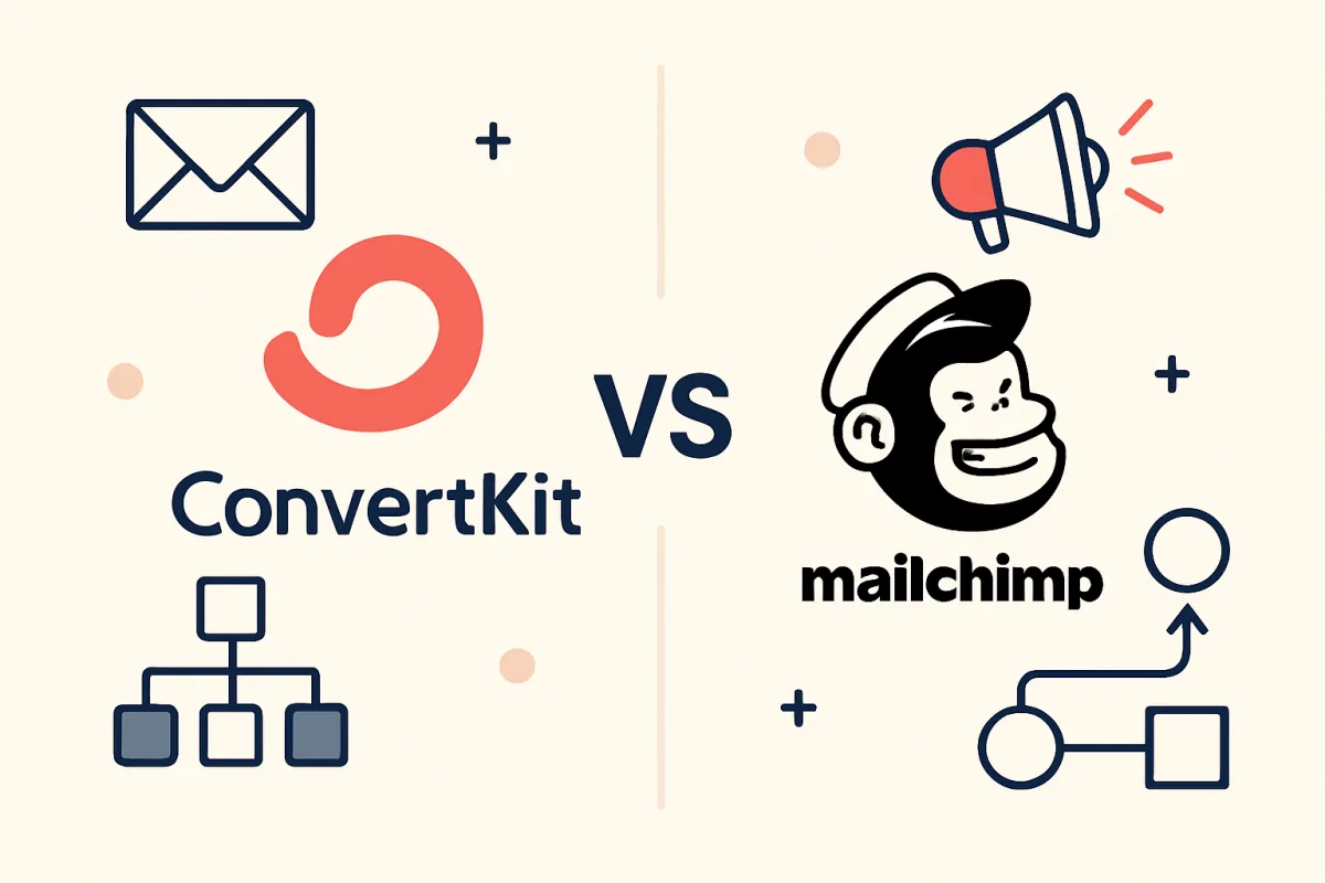 Comparison of ConvertKit and Mailchimp for creators