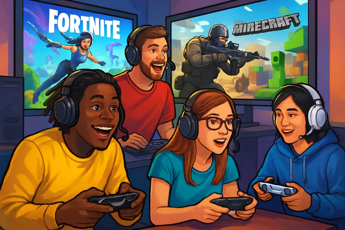Crossplay games featuring Fortnite, Call of Duty, and Minecraft
