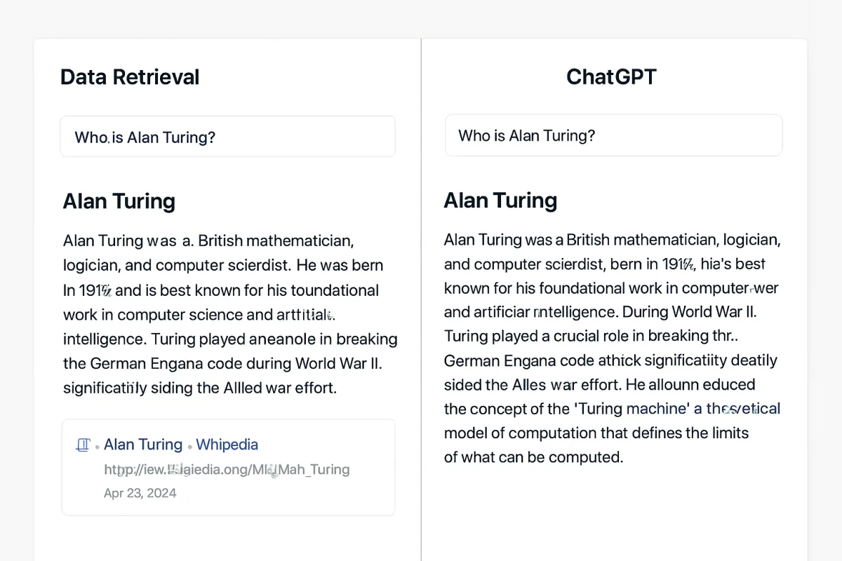 Comparison of DeepSeek and ChatGPT interfaces