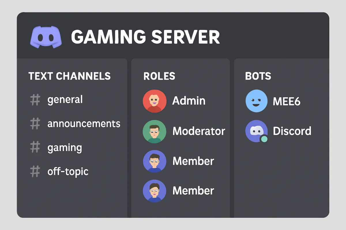 Discord server setup for gamers