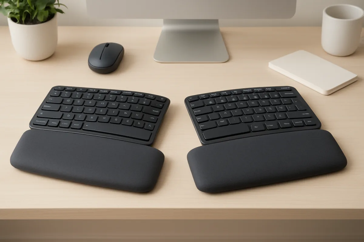 Ergonomic Wireless Keyboards setup for comfort and productivity