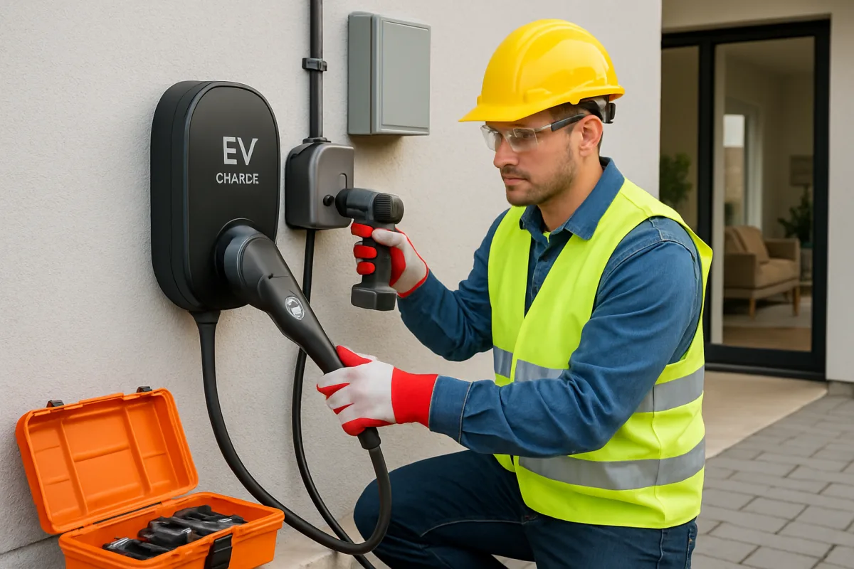 EV home charging setup