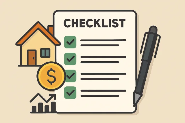 Finance Checklist for First Home