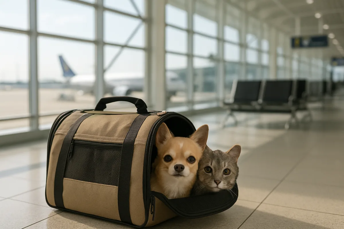 Flying with small dogs and cats