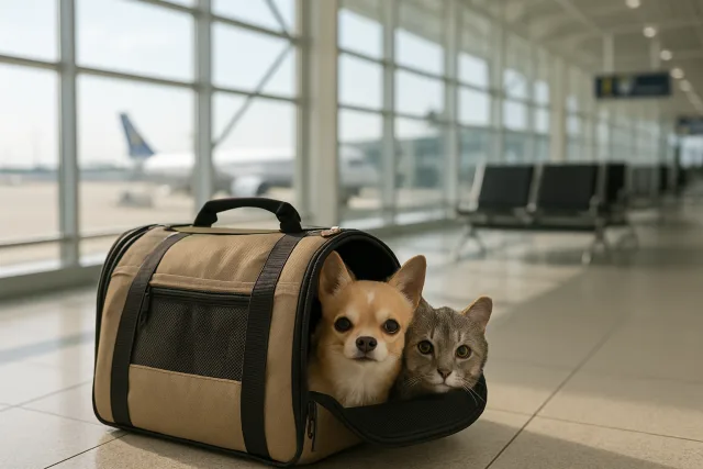 Flying with small dogs and cats