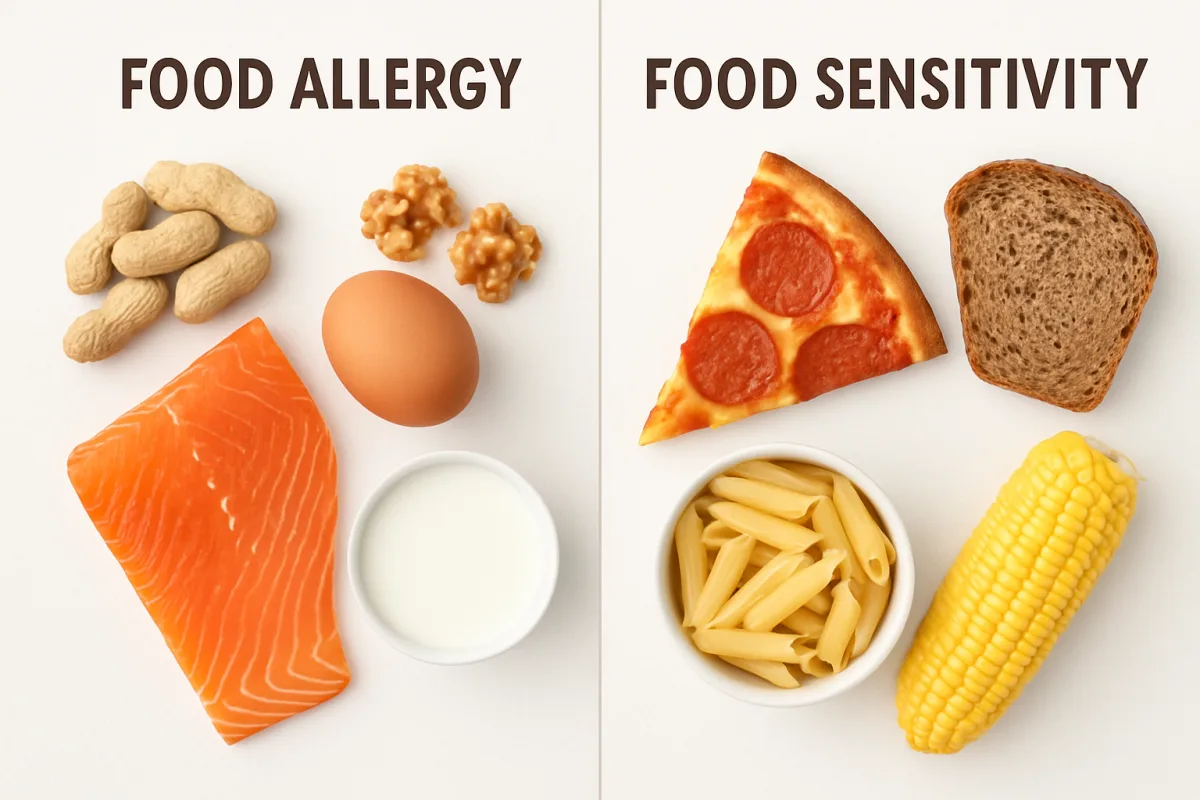 Food Allergy vs Food Sensitivity comparison