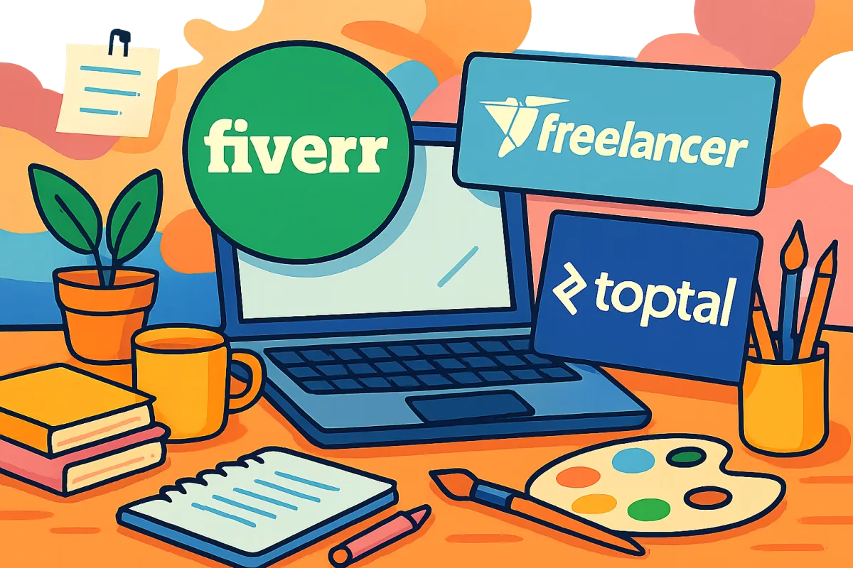 Freelancing Without Upwork platforms illustration