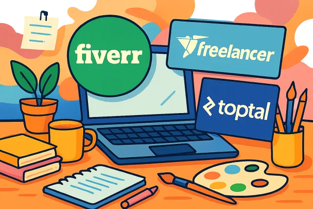 Freelancing Without Upwork platforms illustration