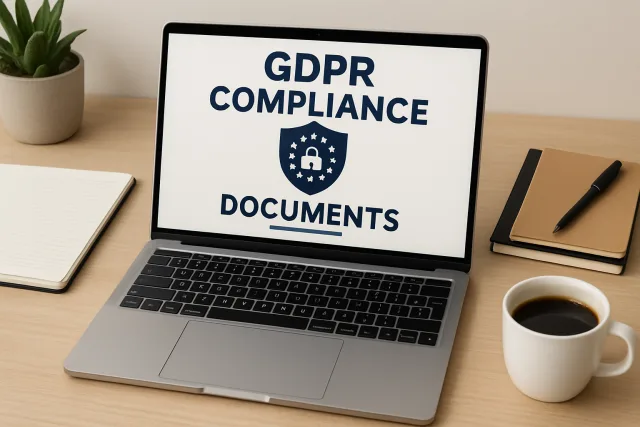 GDPR for Startups compliance documents on a desk