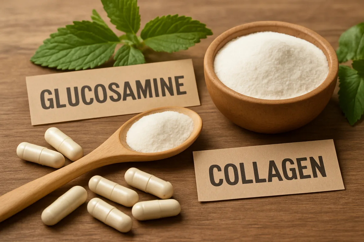 Glucosamine and collagen supplements for joint health