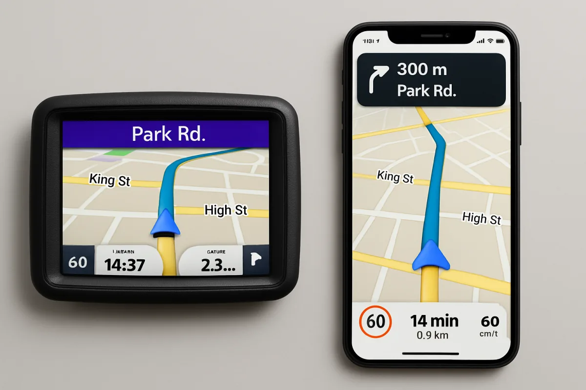 Comparison of GPS Units vs Phone Navigation