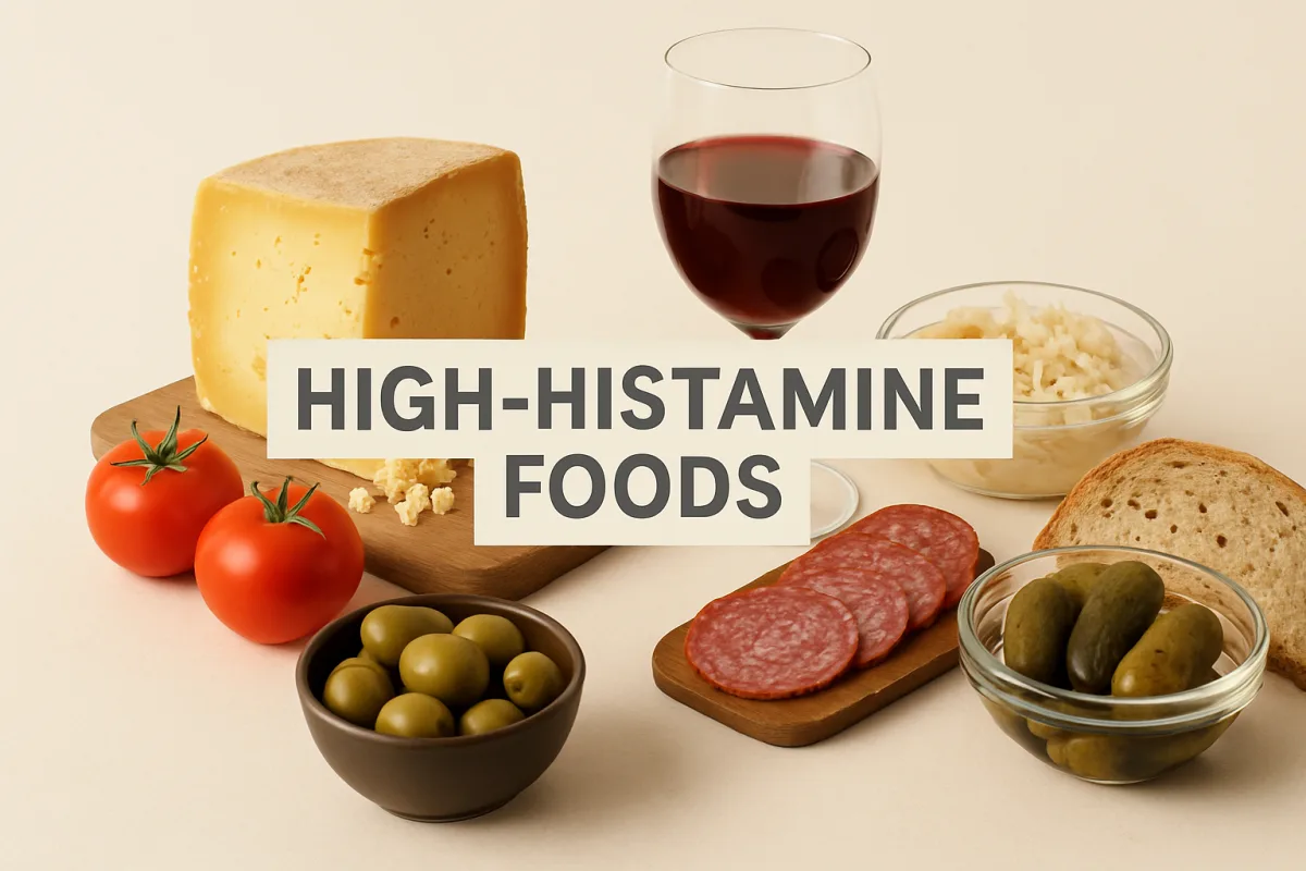 High-histamine foods related to histamine intolerance