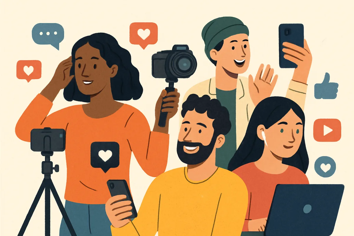 Image illustrating how to become an influencer