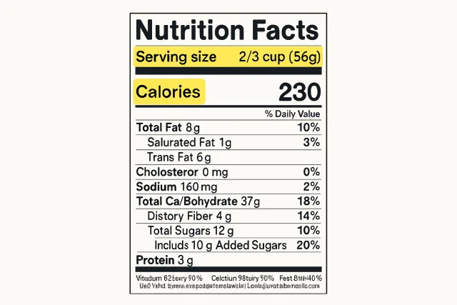 How to read nutrition labels