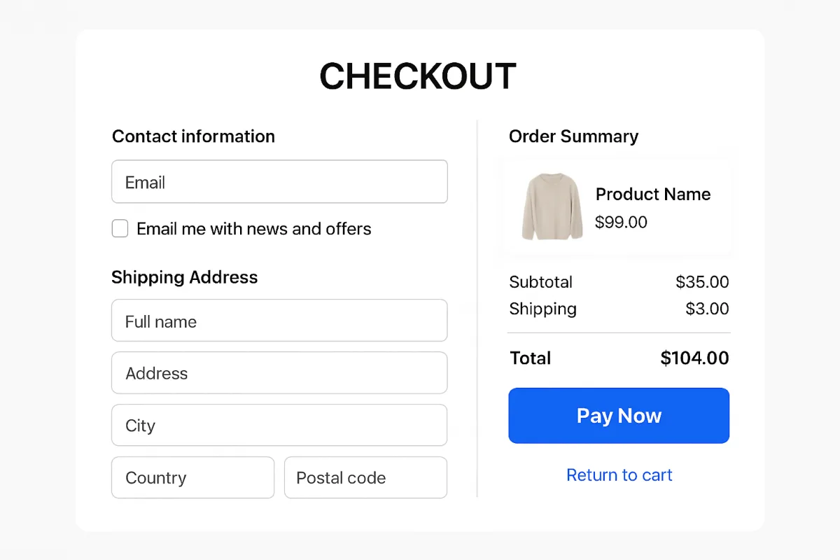 Reduce cart abandonment in e-commerce
