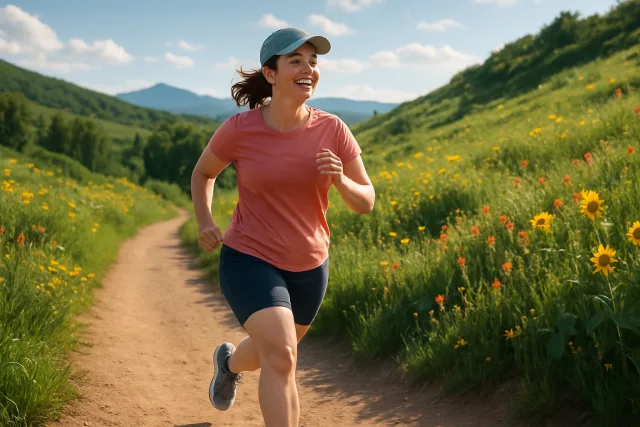 Beginner runner starting a running journey
